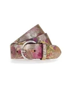Mustang Gürtel in Flower-Muster mit Vintage-Finish