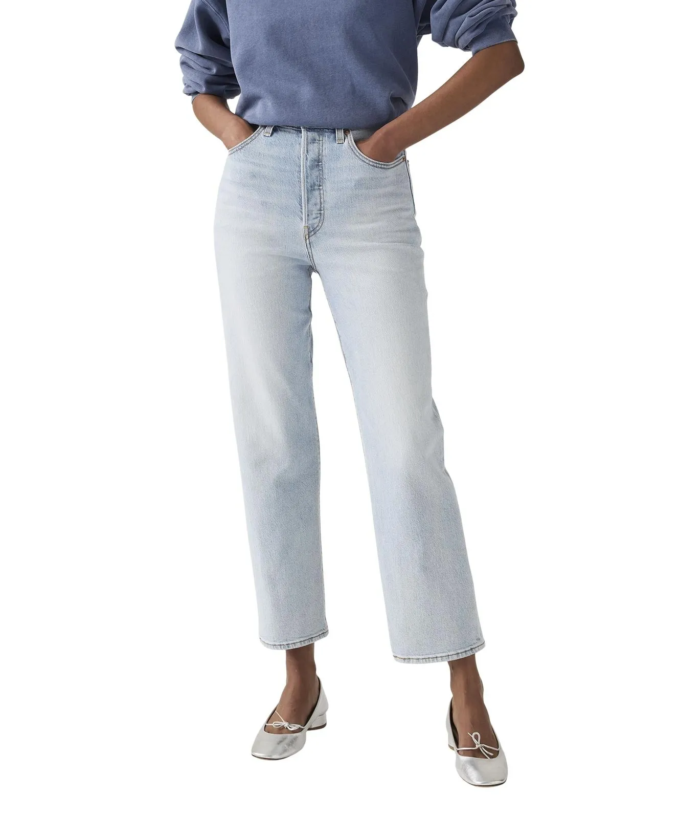 Damen Jeans Ribcage Straight Ankle von Levis in Filter Her