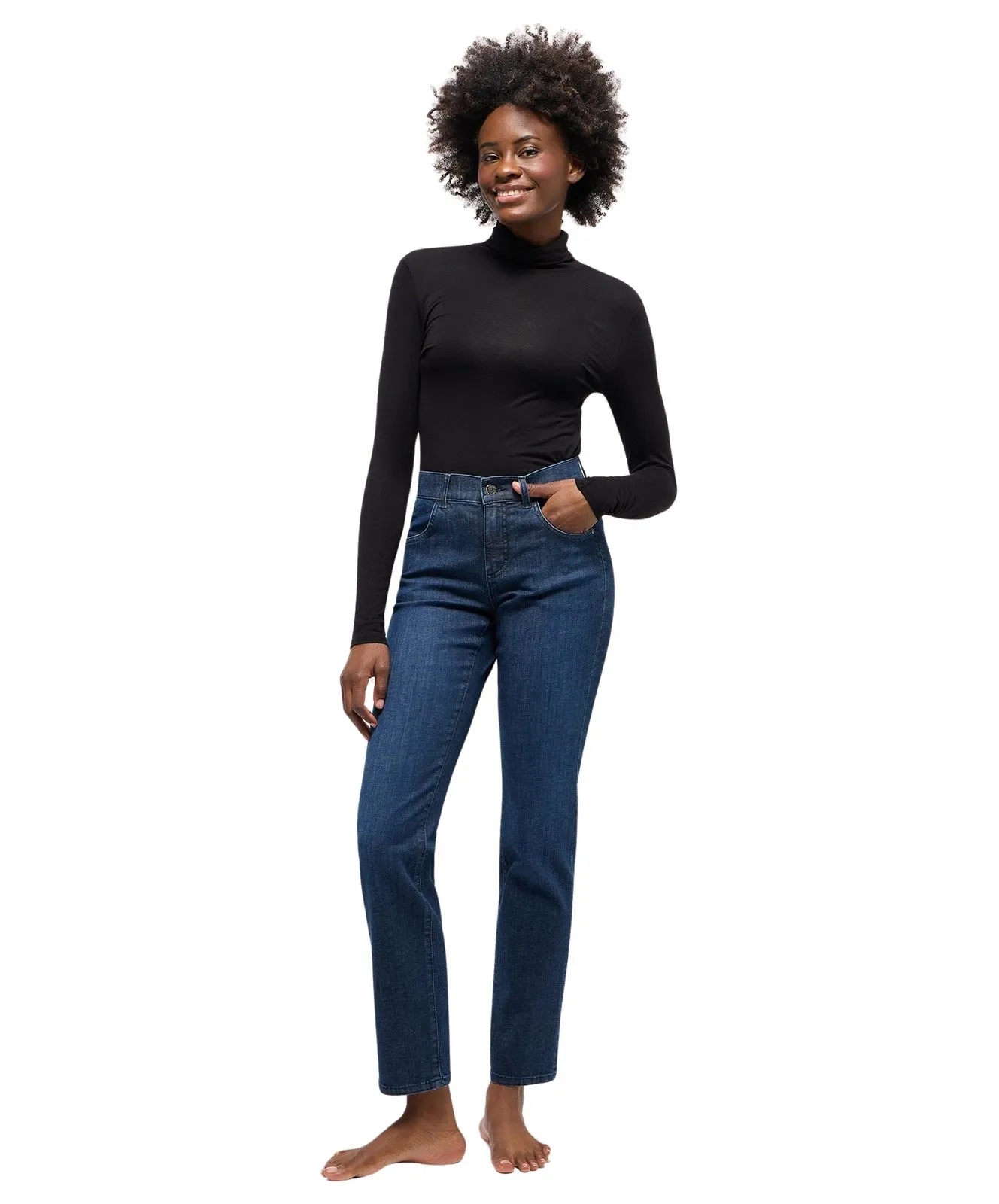 Damen Jeans Dolly 3.0 von Angels in Dark Indigo Used