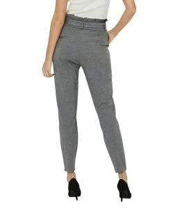 Vero Moda Paperbag EVA mit High Waist in Medium Grey