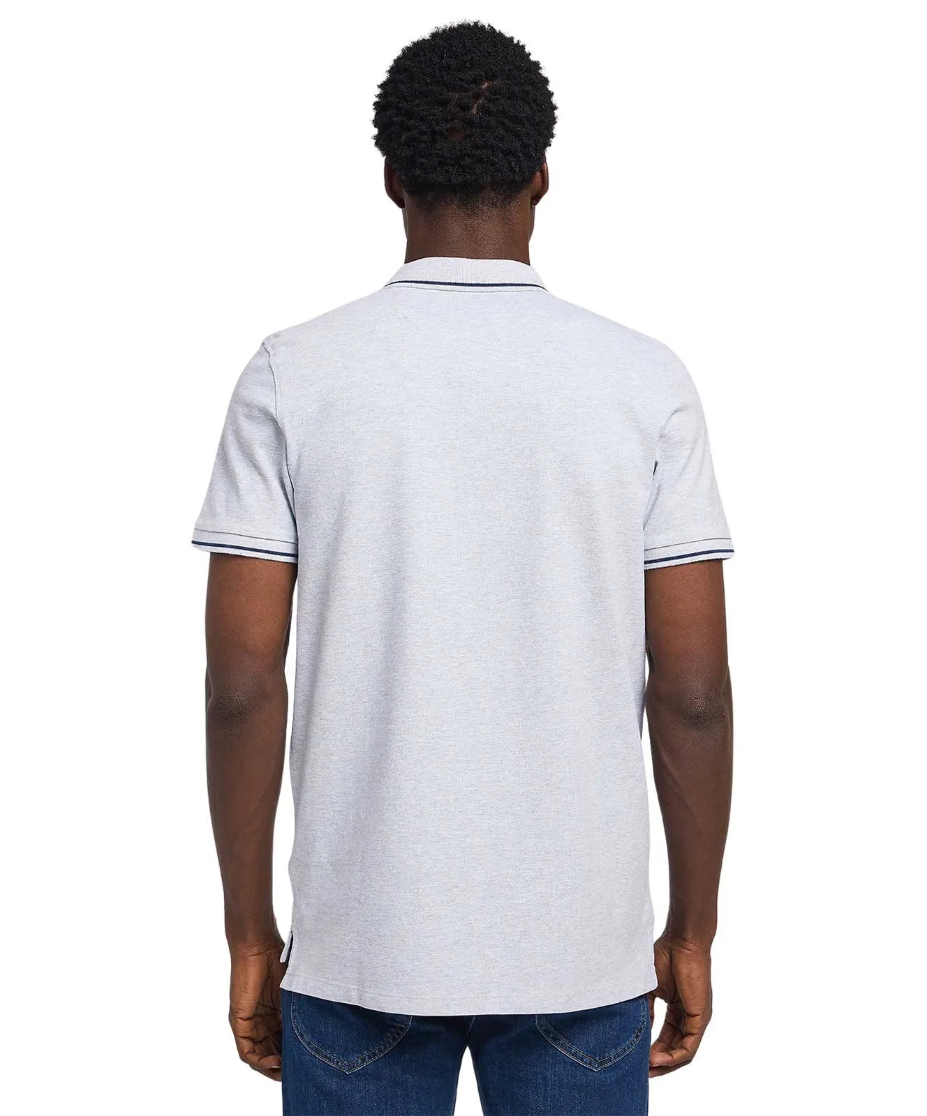 Herren Shirt Pique Polo von Lee in Sharp Grey Mele