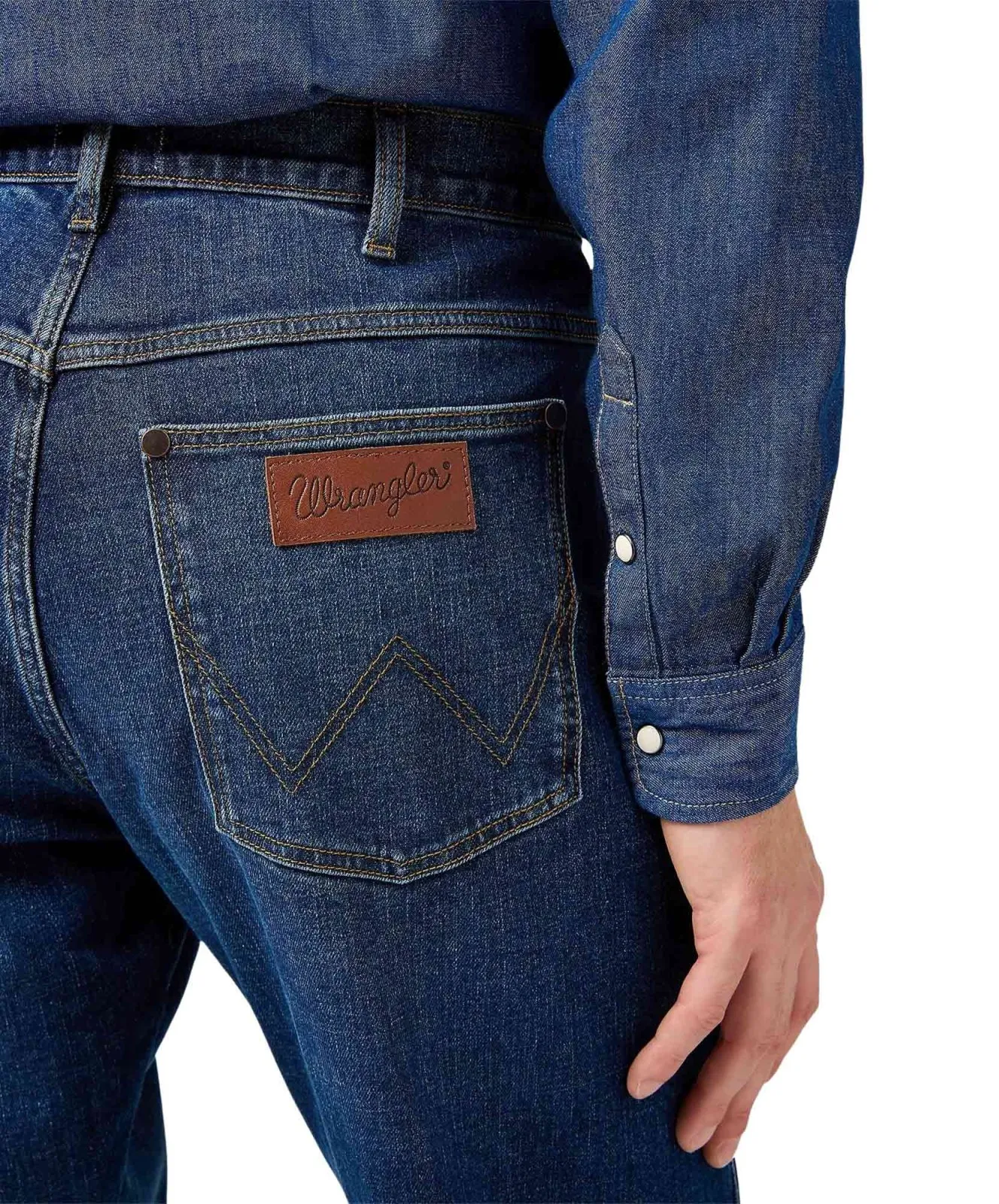 Herren Jeans Frontier  von Wrangler in Meadow Haze