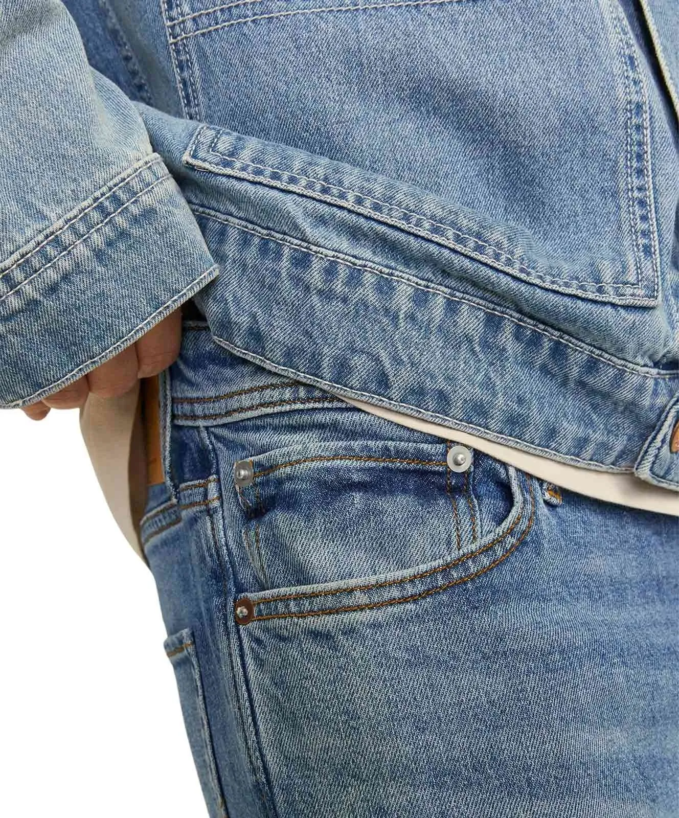 Herren Jeans Clark Original von Jack & Jones in Blue Denim