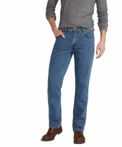 Wrangler Texas Stretch Regular Fit in Stonewash