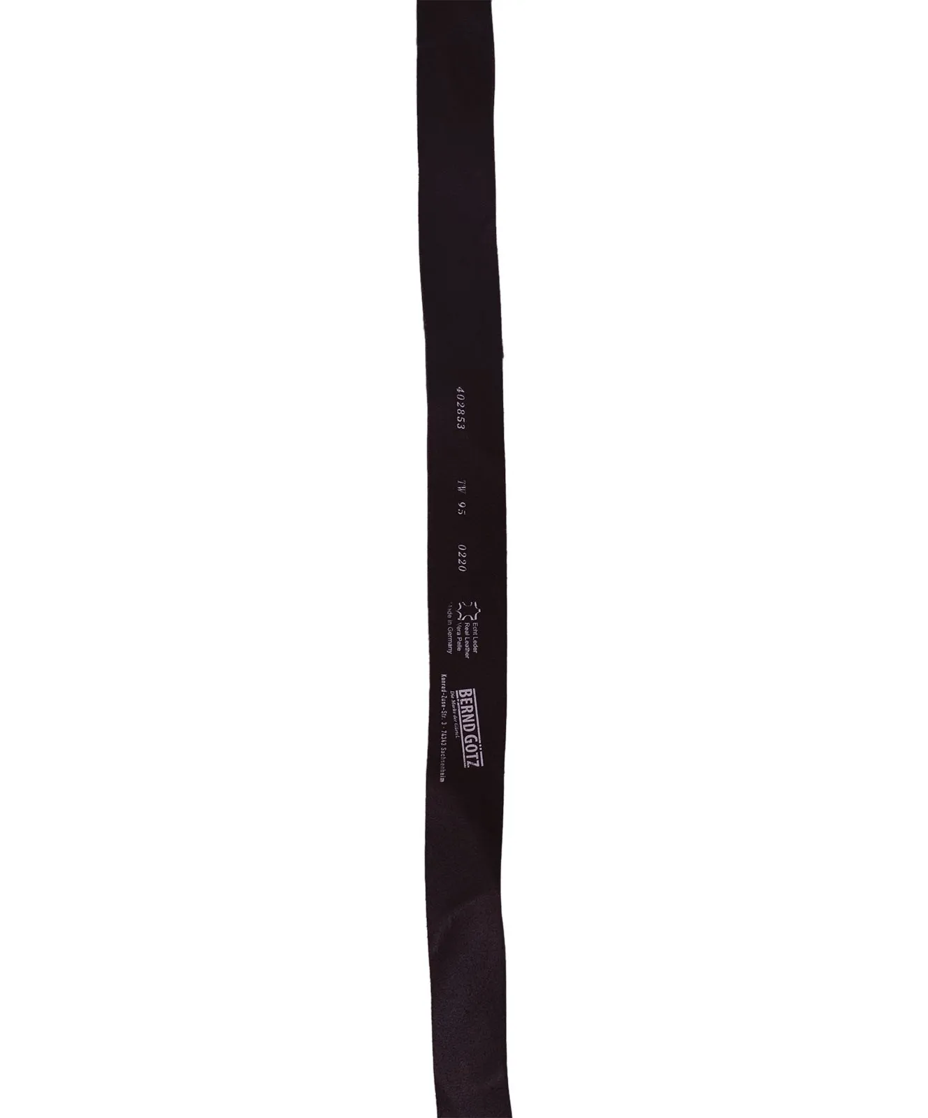 Herren Gürtel 402853 - 4cm Walkledergepr. Gürtel von Bernd Götz in Dunkelbraun