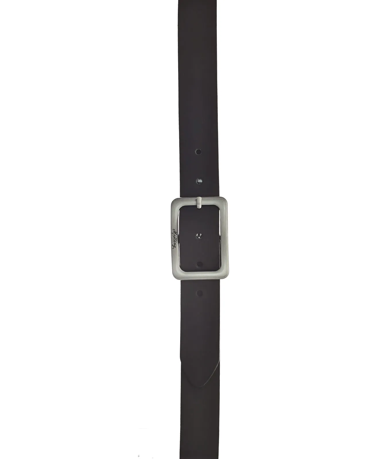 Damen Gürtel 35 mm Ledergürtel mit Schließe von Mustang in Schwarz