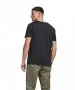 Herren Shirt Split Neck Tee von Jack & Jones in Black