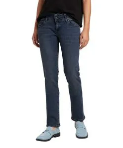 Cross Jeans Regular Fit Loie in Blue Black mit Doppelknopf