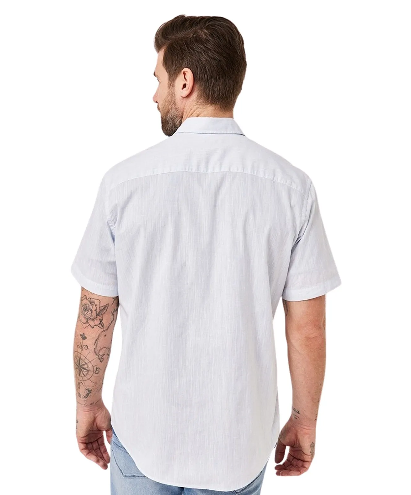 Herren Hemd Kent von Paddocks in Pale Blue-White