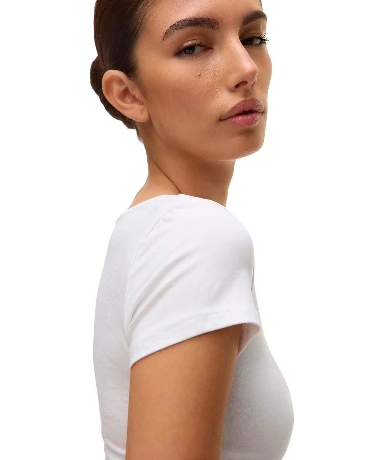 Damen Shirt Maxi My Soft von Vero Moda in White