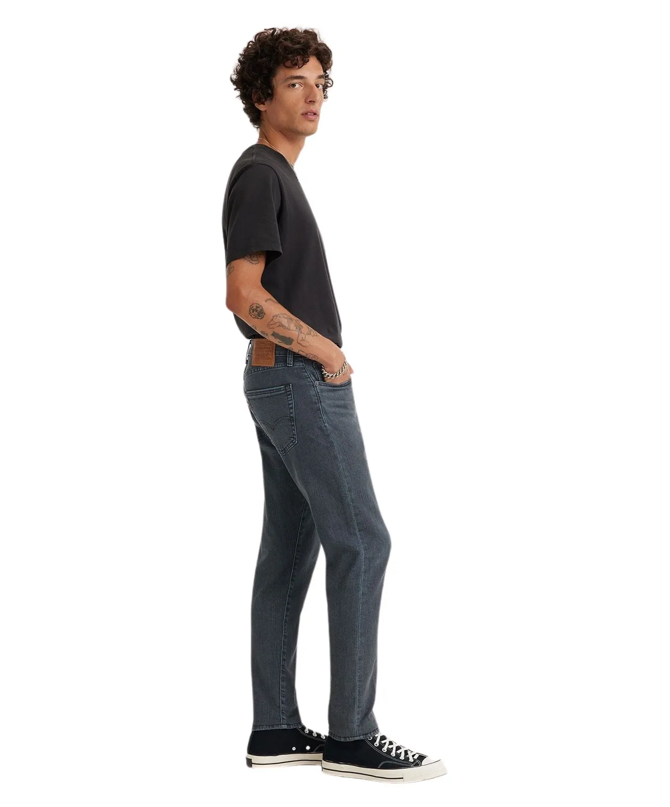 Herren Jeans 512 Slim Taper von Levis in Richmond Blue Black Od Adv