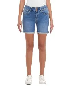 LTB Jeans Shorts Rosina mit Doppelknopf-Verschluss in Mittelblau