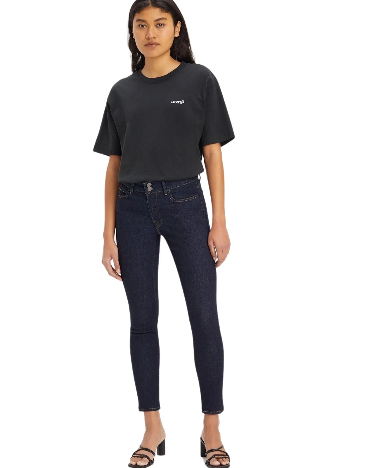 Damen Jeans 711 Skinny von Levis in Blue Wave Rinse