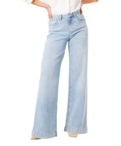 Garcia Celia 249 Jeans in Stone-Waschung mit Wide Leg