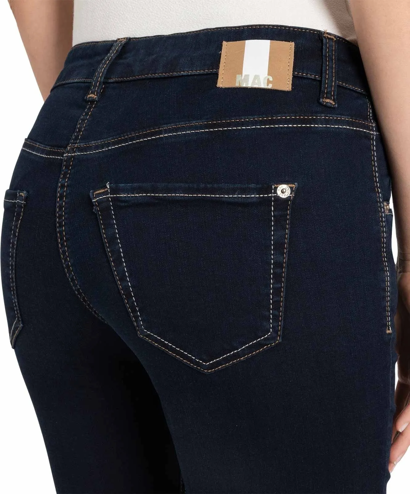 Damen Jeans Carrie Pipe von MAC in Dark Rinsewash