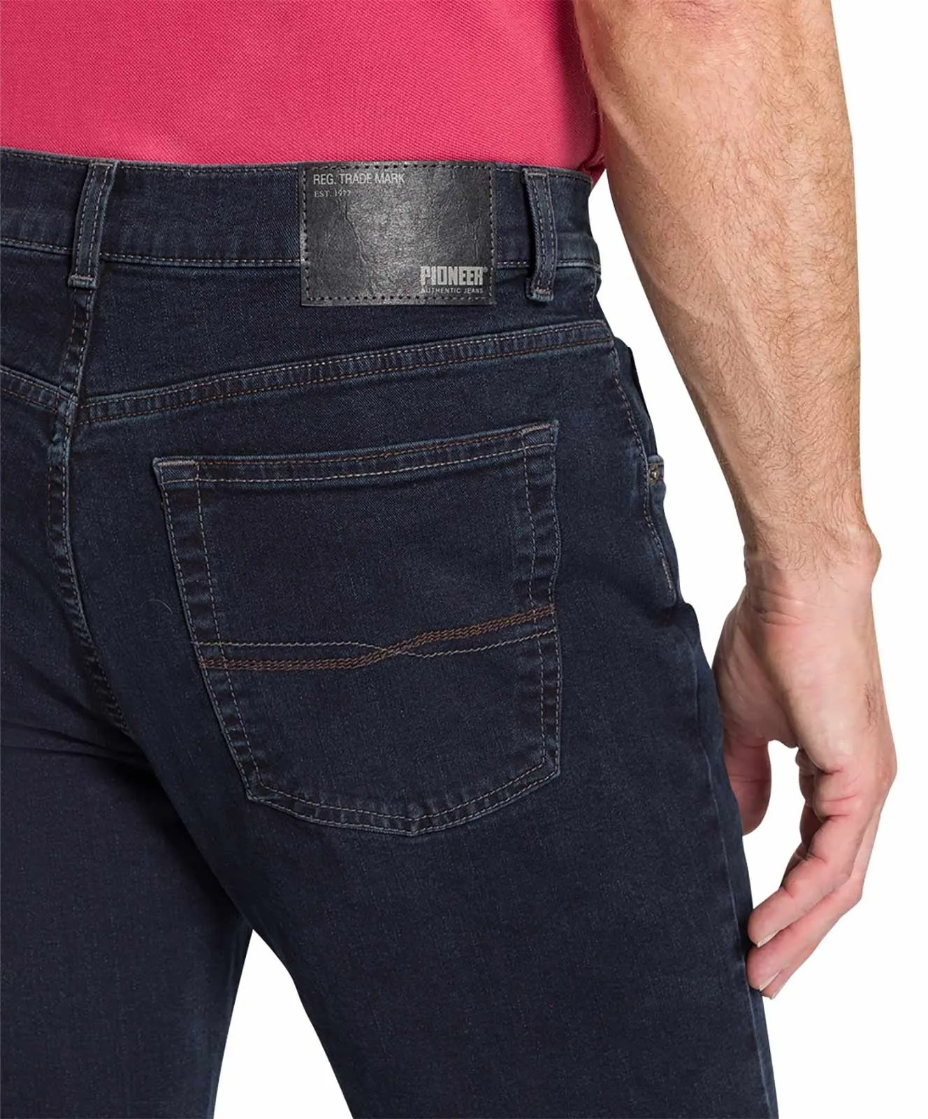 Herren Jeans Ron von Pioneer in Blue\Black Raw