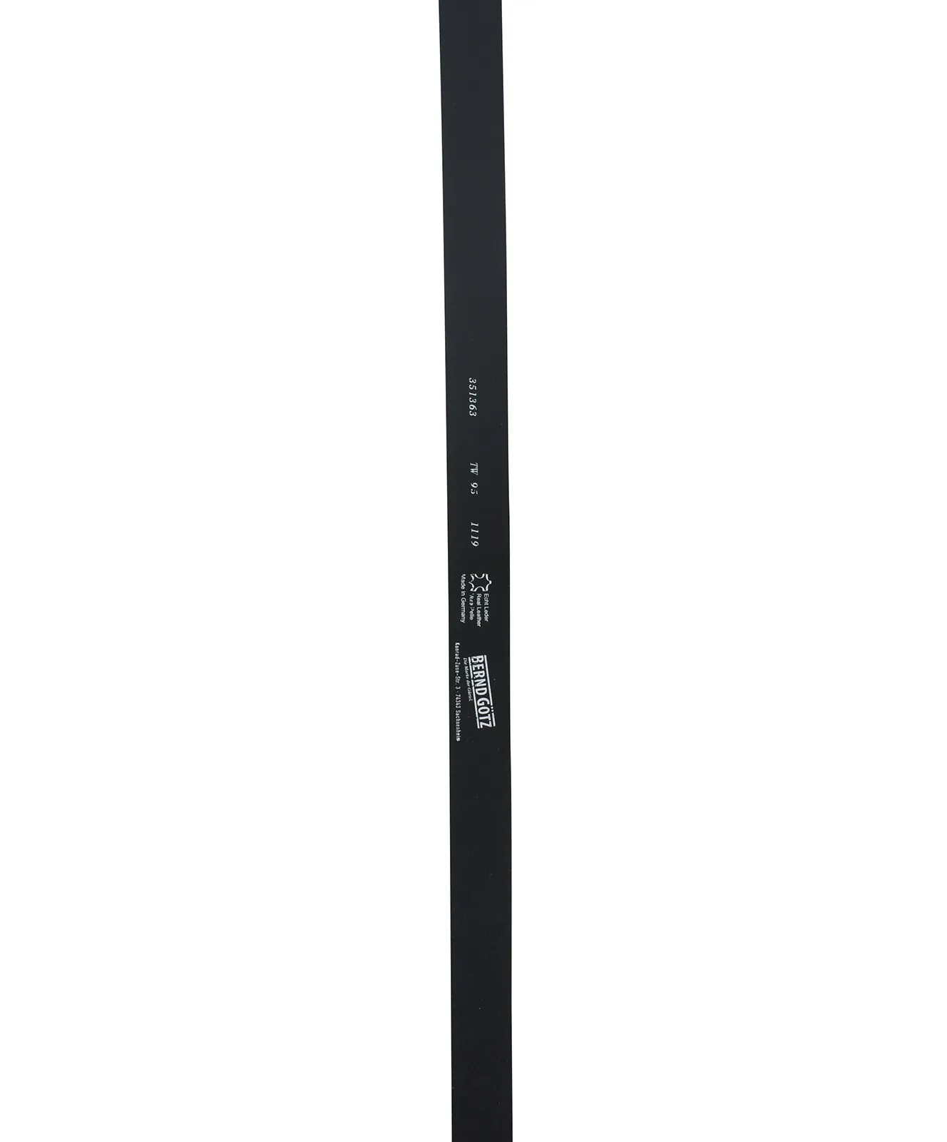 Damen Gürtel 3,5cm Velours Ledergürtel  von Bernd Götz in Schwarz