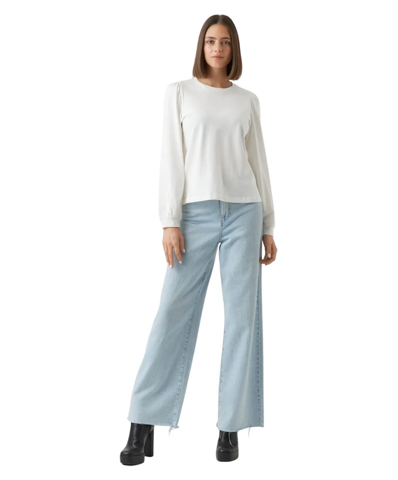 Damen Shirt Kelly von Vero Moda in Snow White