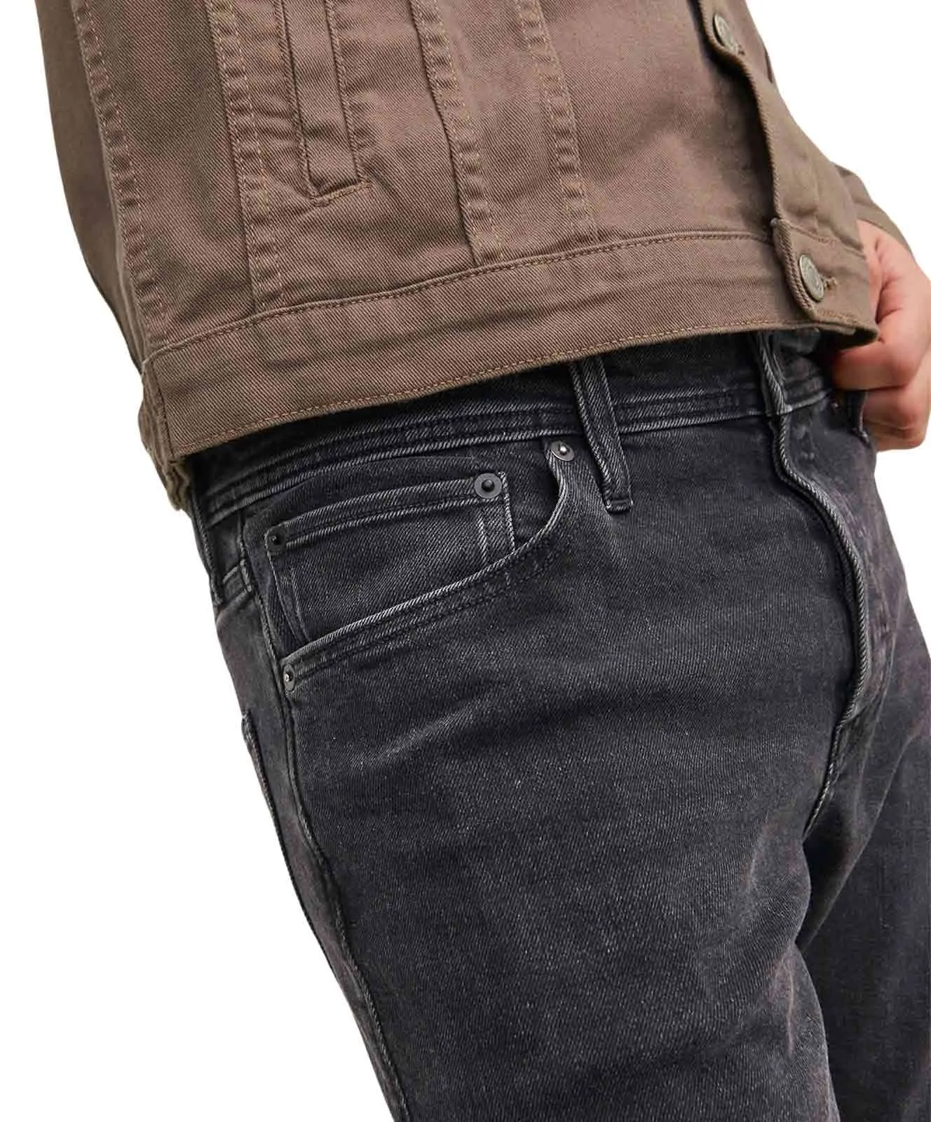Herren Jeans Mike Original von Jack & Jones in Black Denim