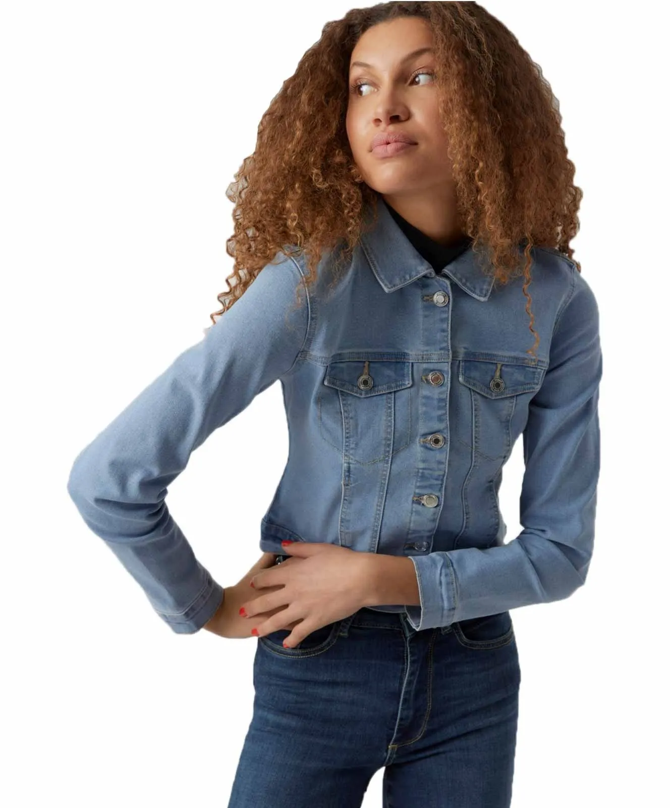 Damen Jacke Luna Slim von Vero Moda in Light Blue