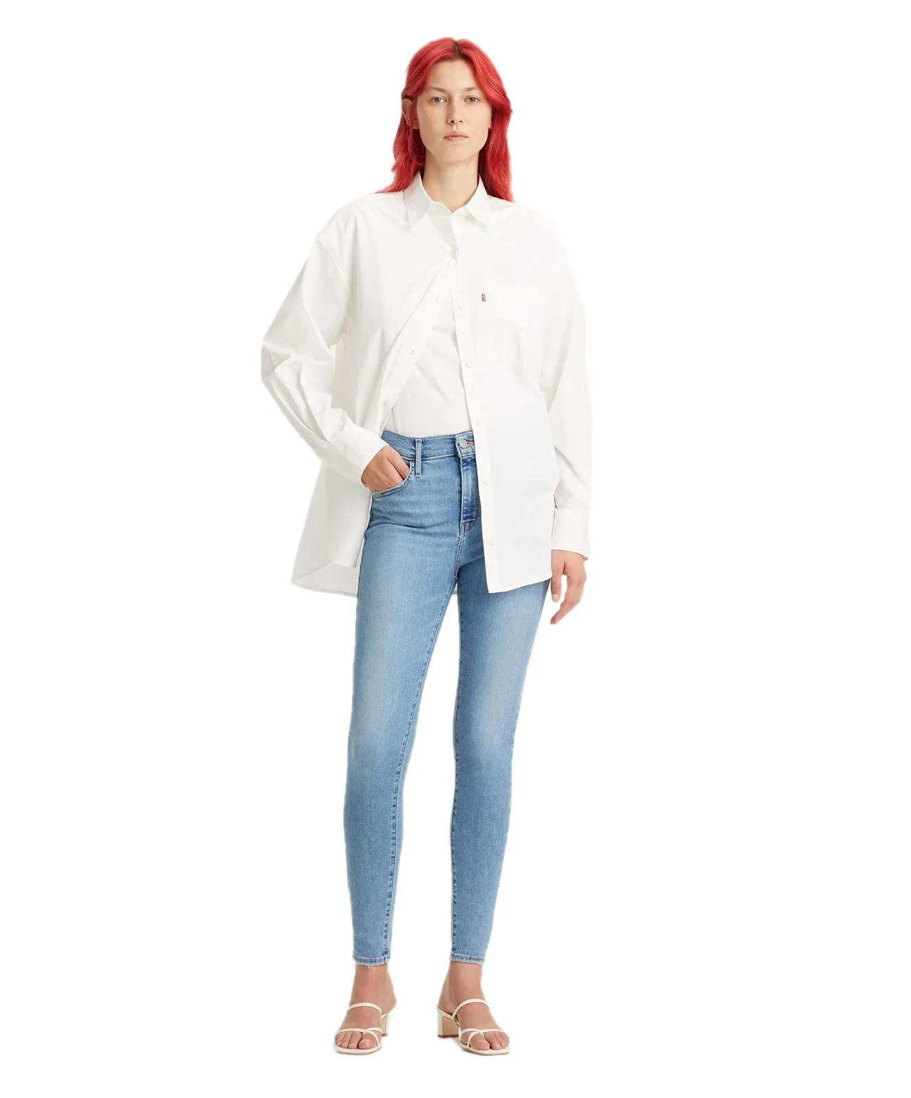 Damen Jeans 720 High Rise Super Skinny von Levis in Love Song Light