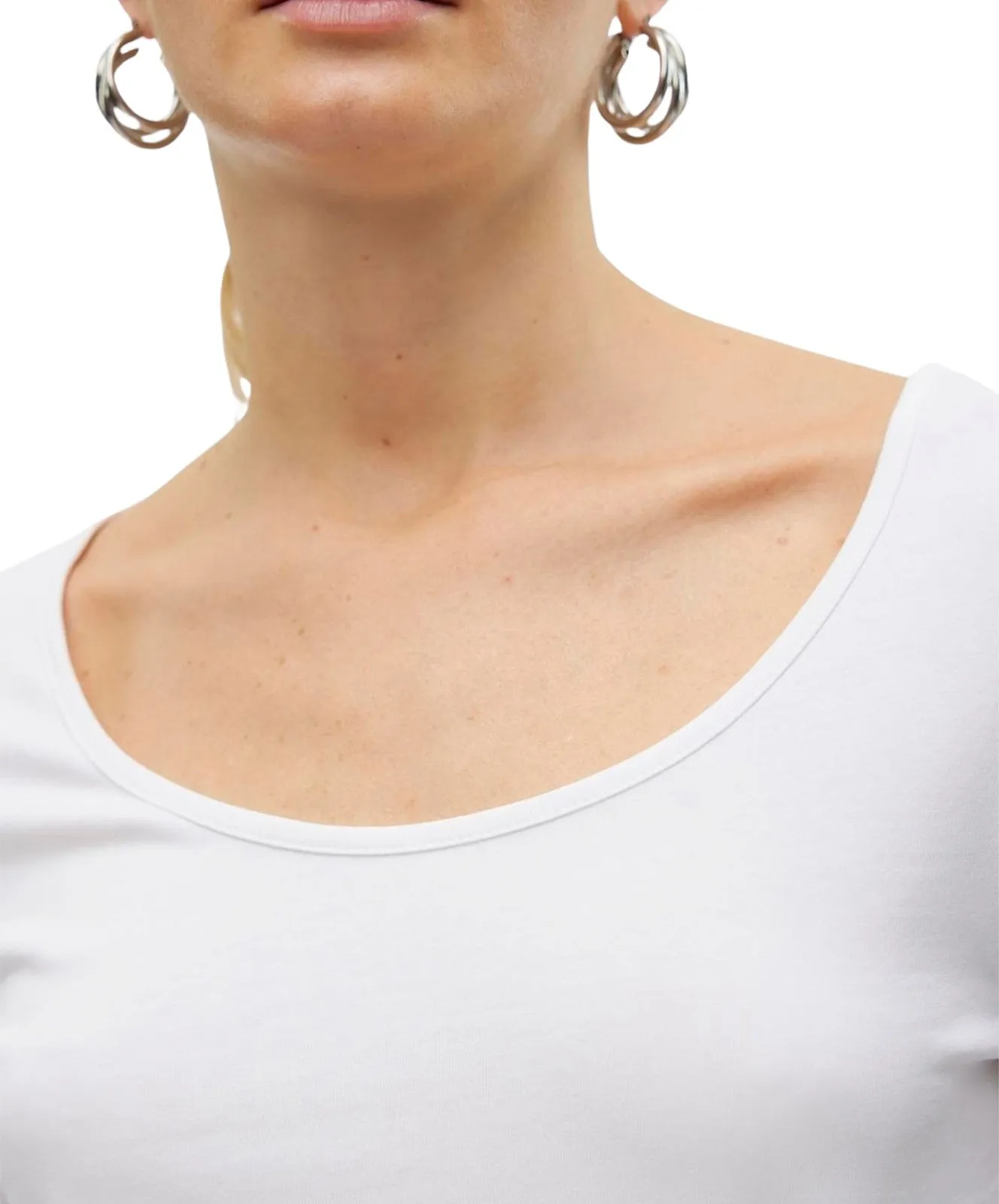 Damen Shirt Maxi My Soft von Vero Moda in Bright White