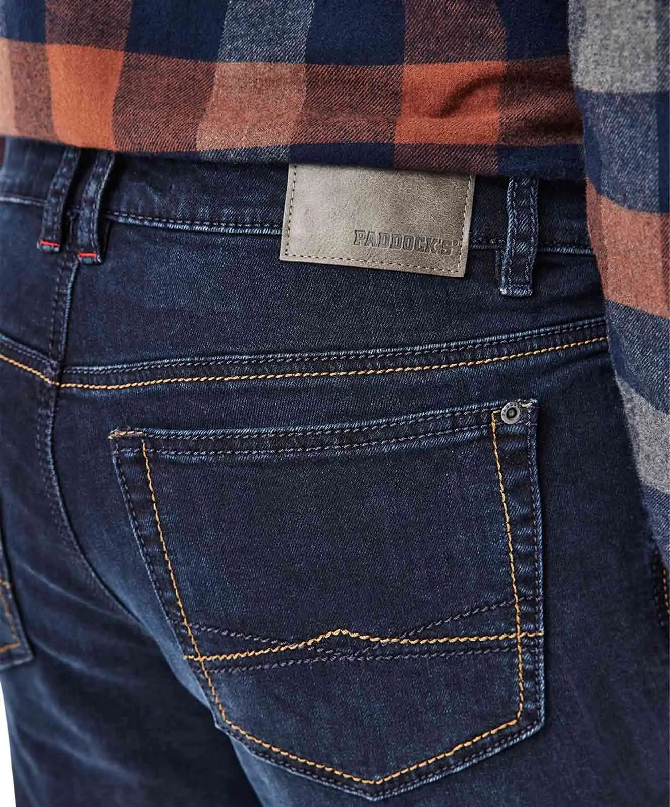 Herren Jeans Ranger Pipe von Paddocks in Dark Blue Overdyed Black Used