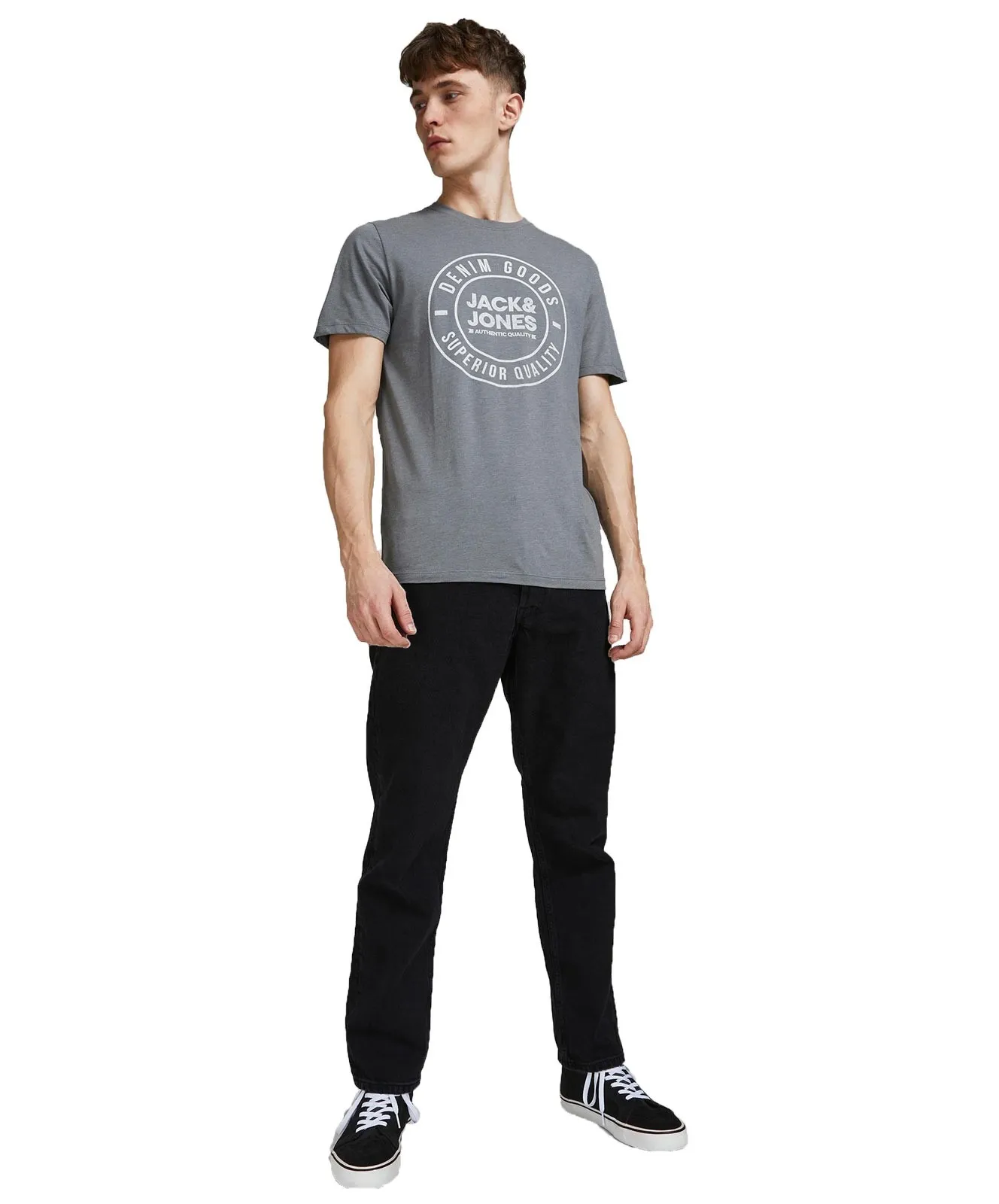 Herren Jeans Chris von Jack & Jones in Black Denim