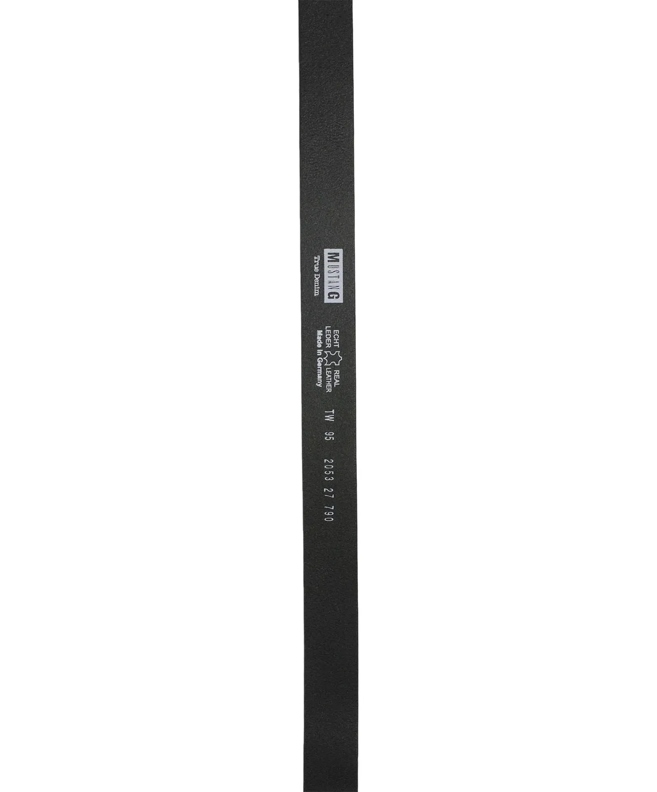 Herren Gürtel 4cm Vollrindledergürtel mit Schließe von Mustang in Schwarz