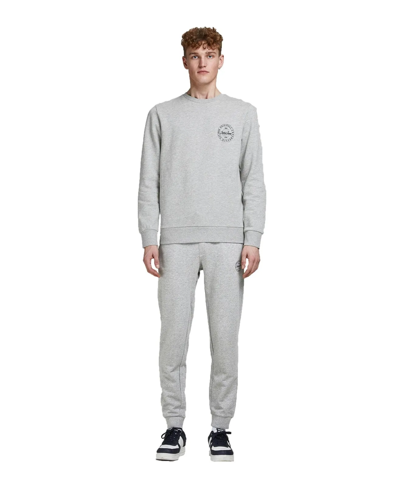 Herren Hose Gordon von Jack & Jones in Light Grey Melange