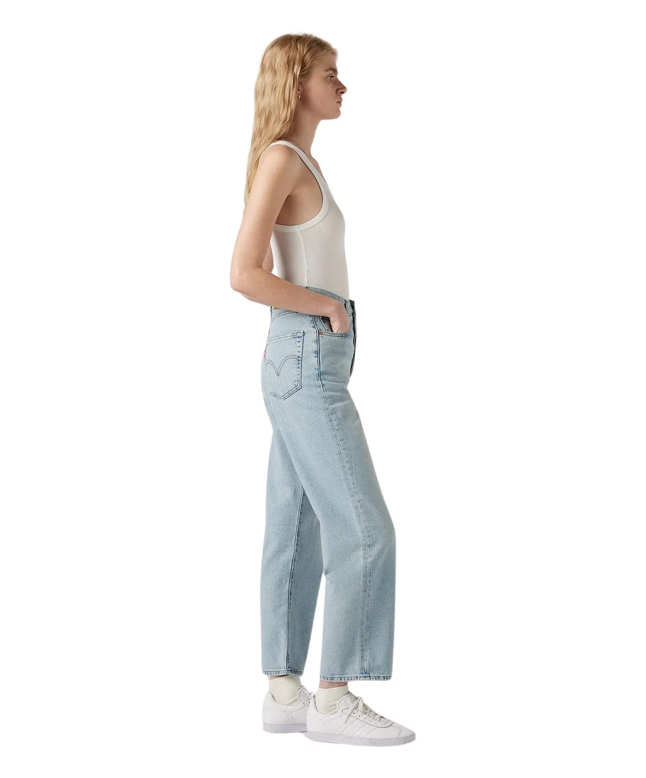 Damen Jeans Ribcage Straight Ankle von Levis in Middle Road