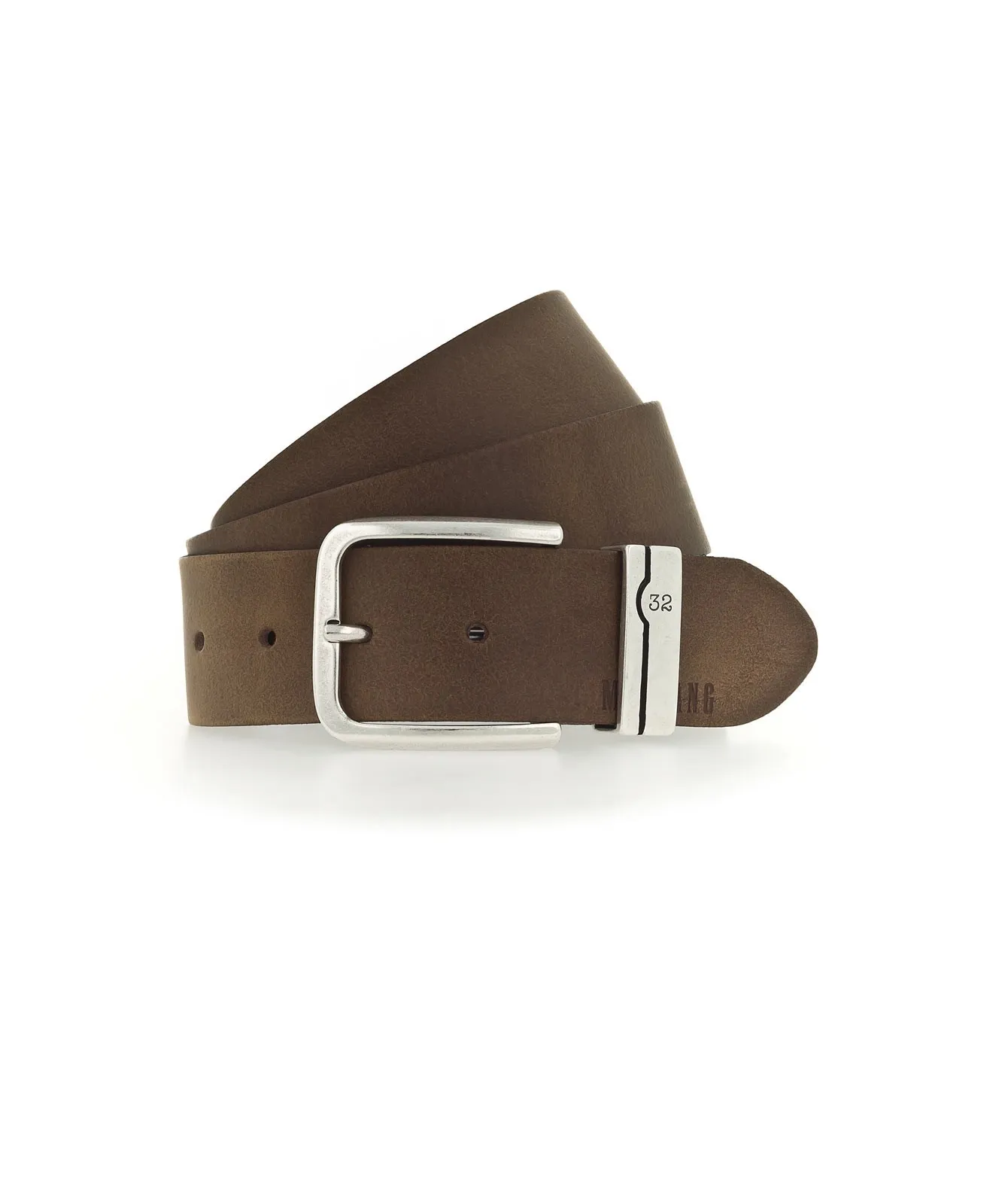 Herren Gürtel 40 mm Ledergürtel von Mustang in Baileys