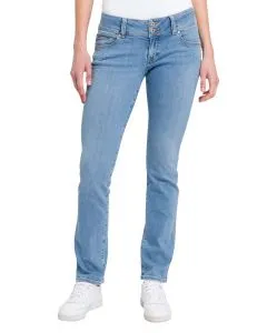 Cross Loie Jeans in Hellblau mit Doppelknopf-Verschluss