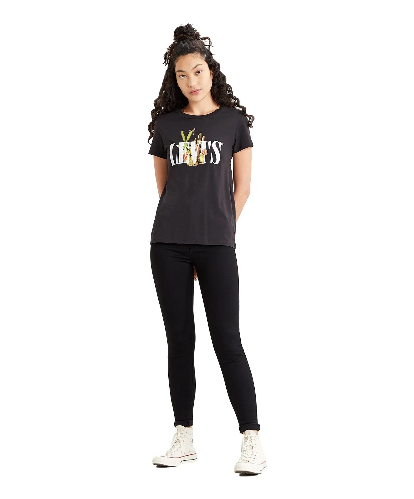 Damen Jeans Mile High von Levis in Black Celestial