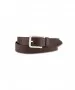 Bernd Götz - Schmaler Leder-Gürtel in dunkelbraun f01