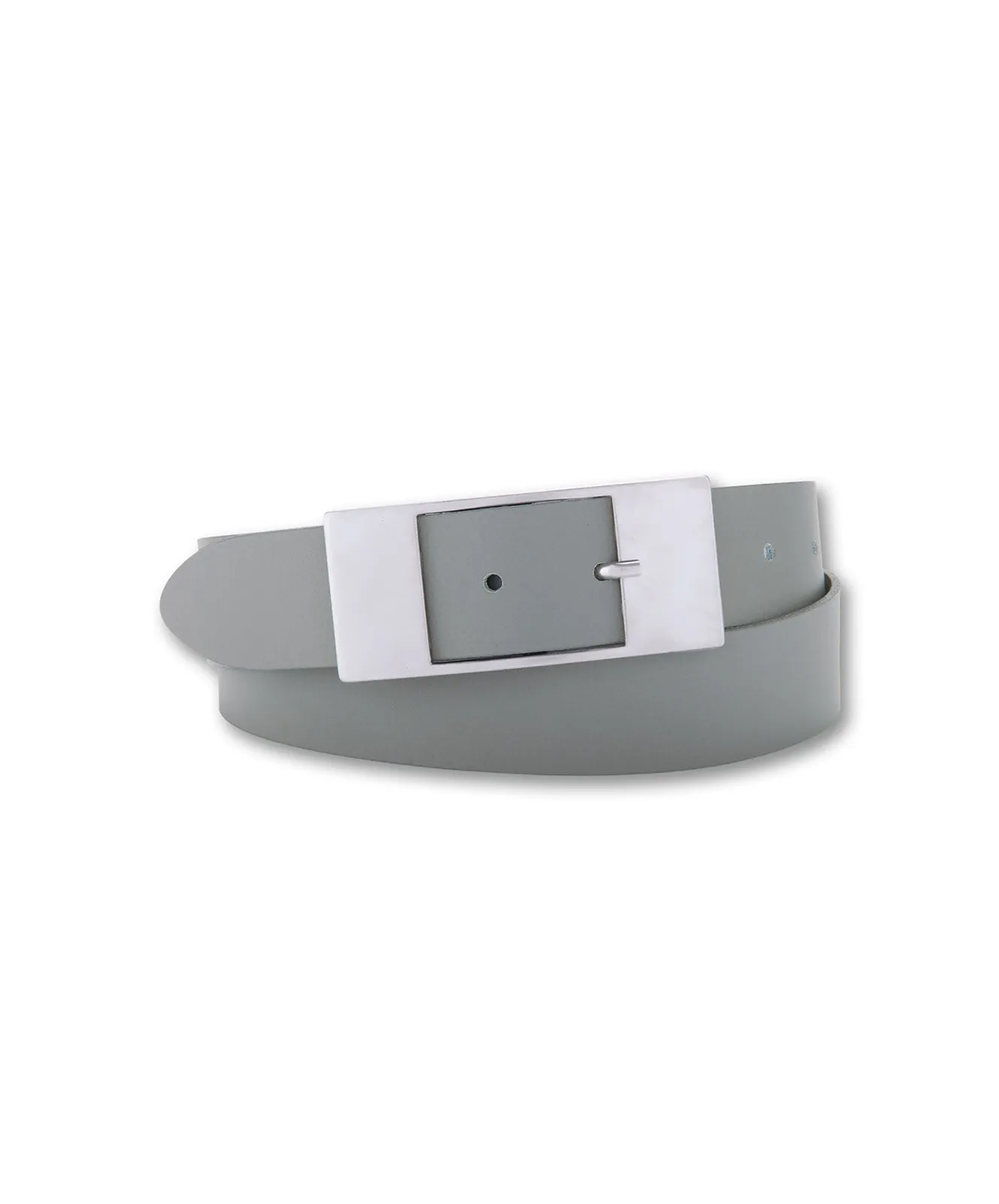 Damen Gürtel 3,5cm Softledergürtel  von Bernd Götz in Silbergrau