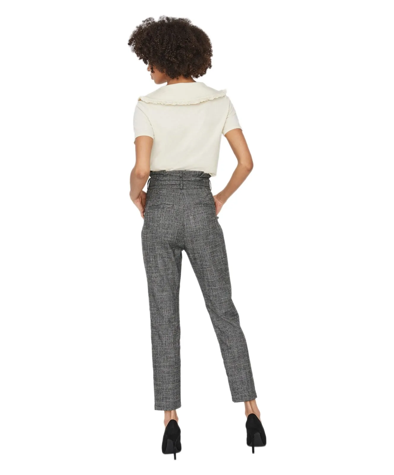 Damen Hose EVA von Vero Moda in Grey / White