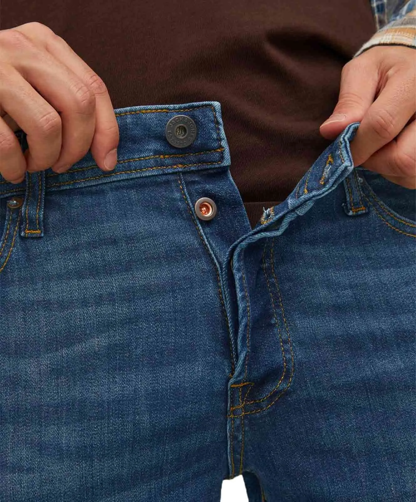 Herren Jeans Glenn Original von Jack & Jones in Blue Denim