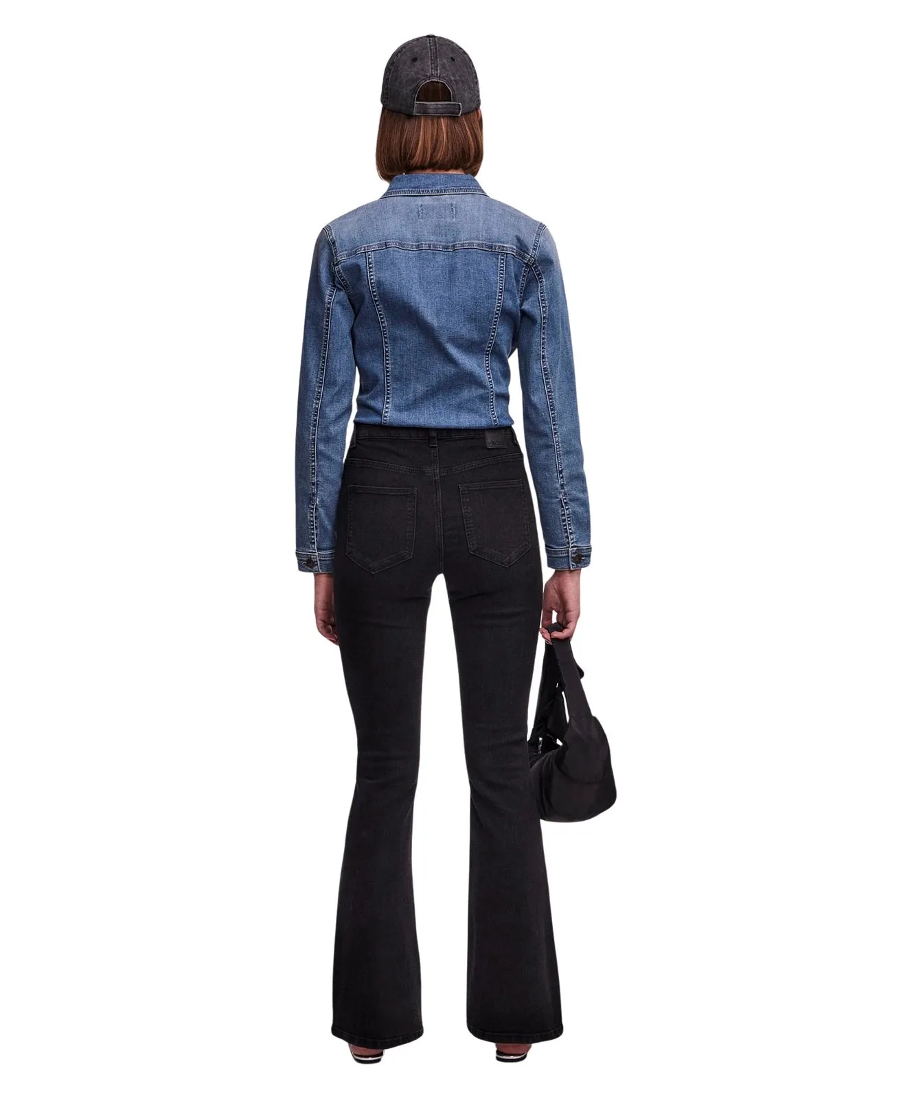 Damen Jeans Peggy von Pieces in Black