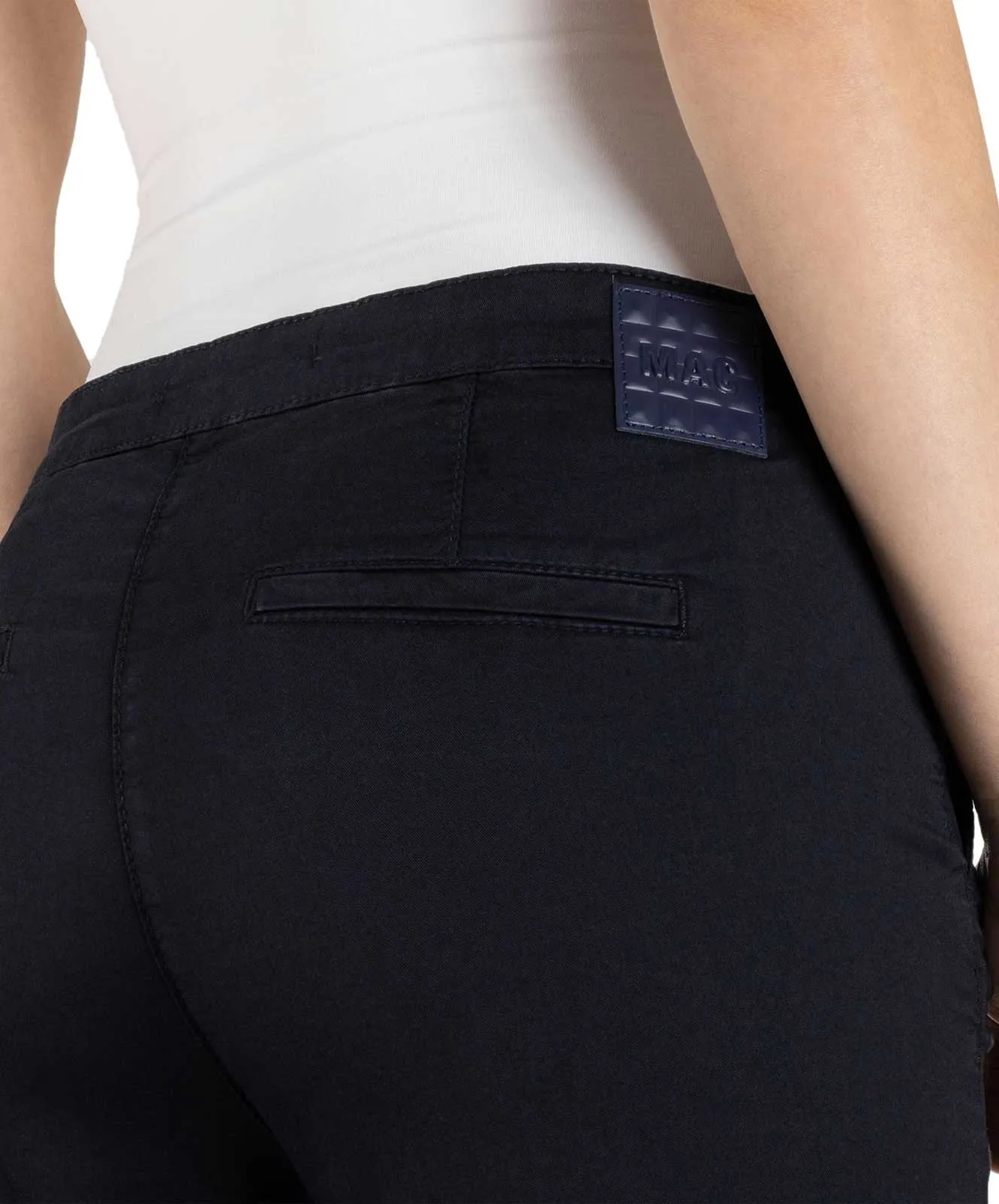 Damen Hose Chino Turn Up von MAC in Dark Blue