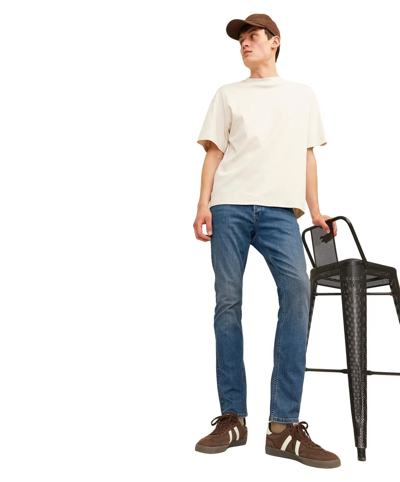 Herren Jeans Glenn Original von Jack & Jones in Blue Denim