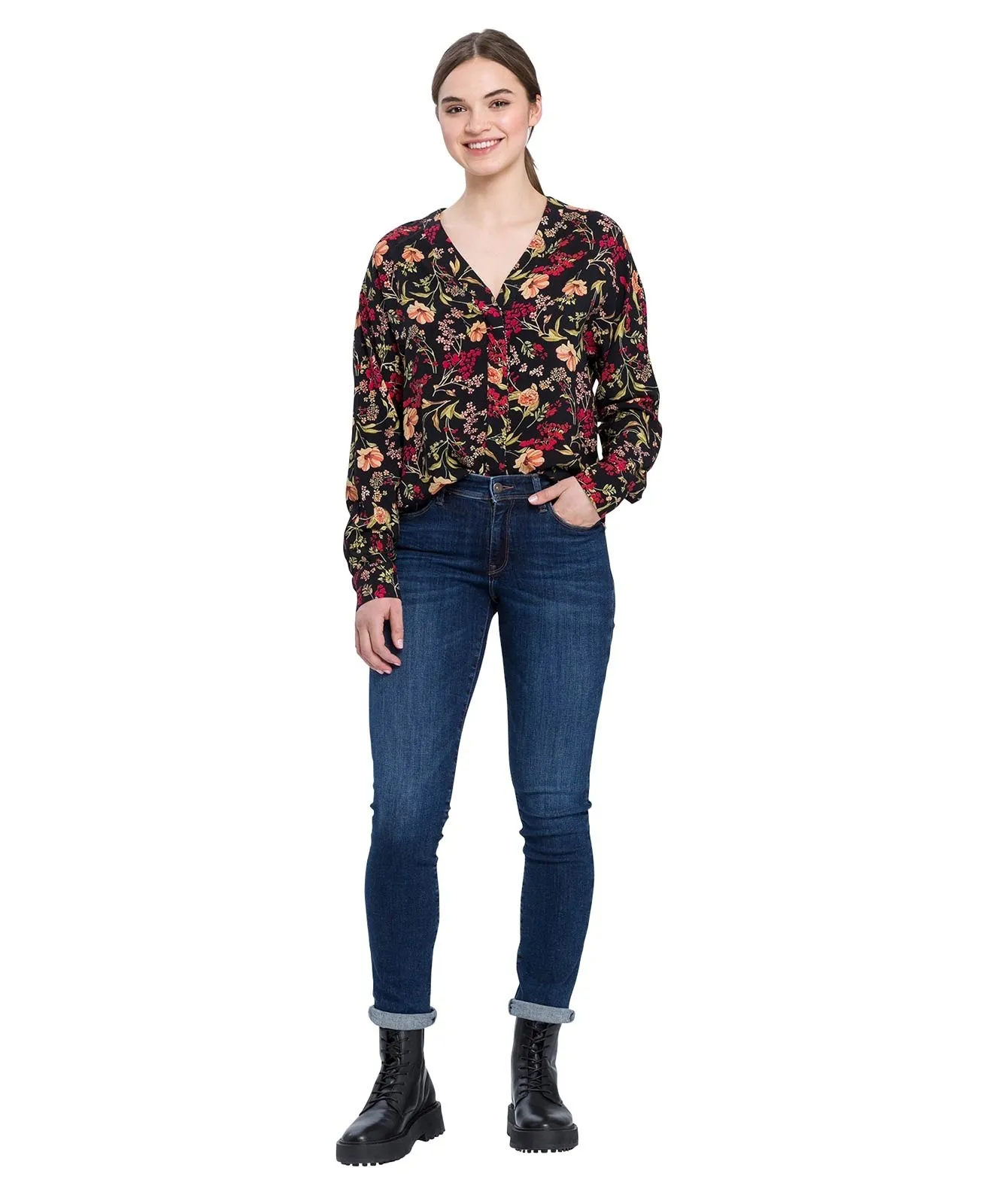 Damen Jeans Anya von Cross in Ocean Blue