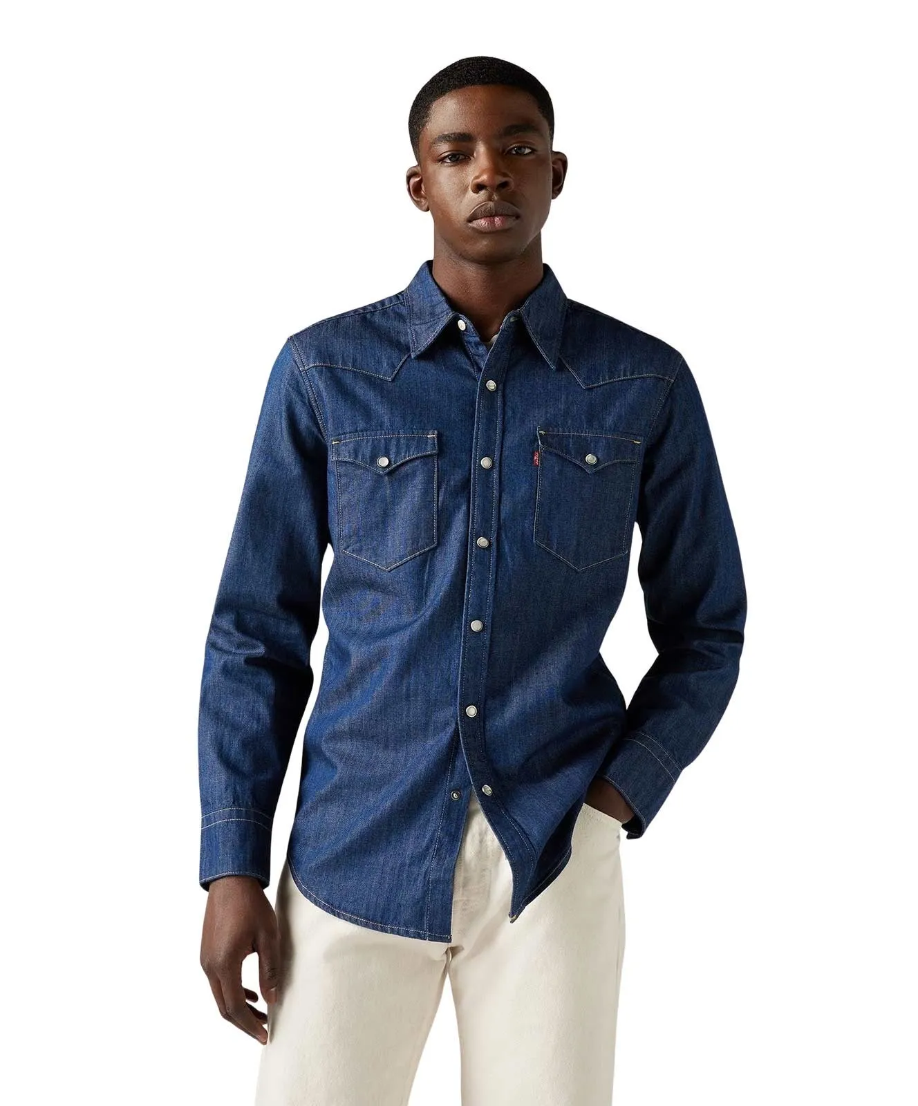 Herren Hemd Barstow Western von Levis in Red Cast Rinse