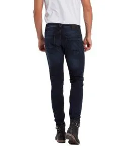 Cross Jeans Tapered Fit Jimi aus blauem Sweat Denim