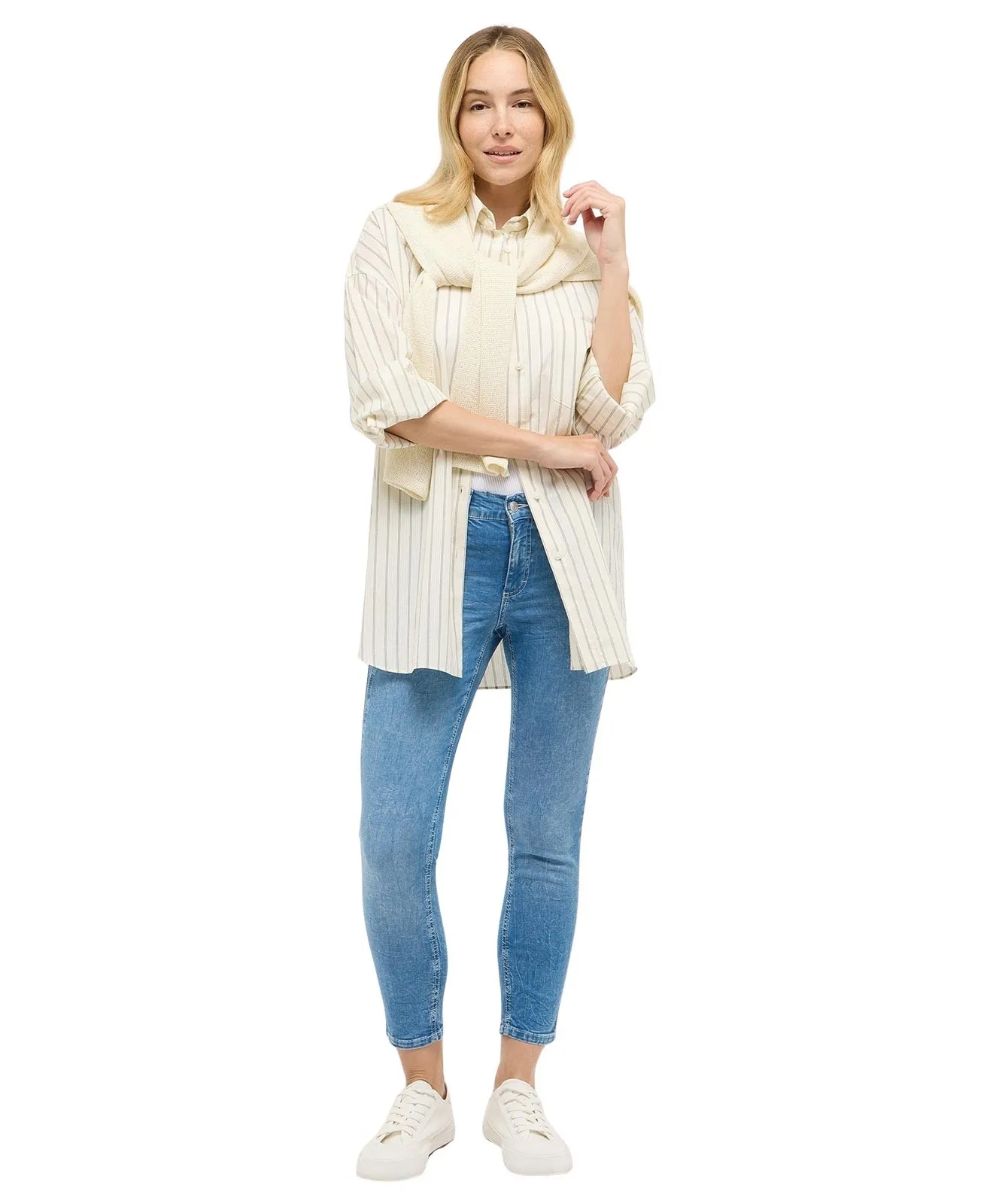 Damen Jeans Ornella Urban von Angels in Light Blue Random Used