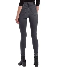 Cross Jeans Skinny Fit Judy in Dunkelgrau mit High Waist