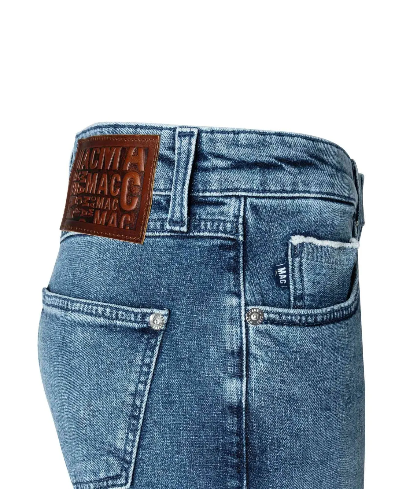 Damen Jeans Straight von MAC in Mid Blue Random