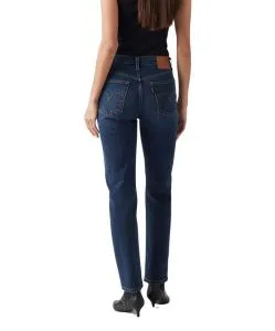 Levi's 501 Damen mit hohem Bund in dunkler Waschung