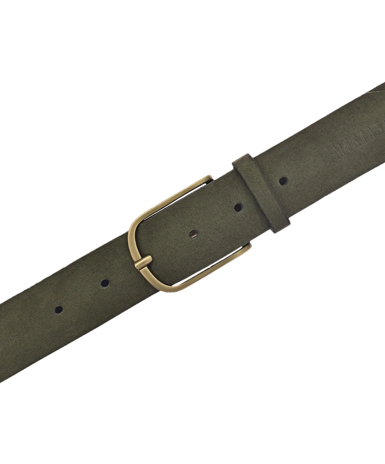 Damen Gürtel 35mm Veloursgürtel mit Airbrushkante von Mustang in Green
