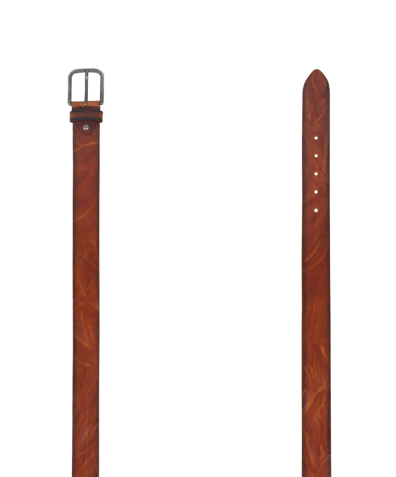 Herren Gürtel 402853 - 4cm Walkledergepr. Gürtel von Bernd Götz in Cognac